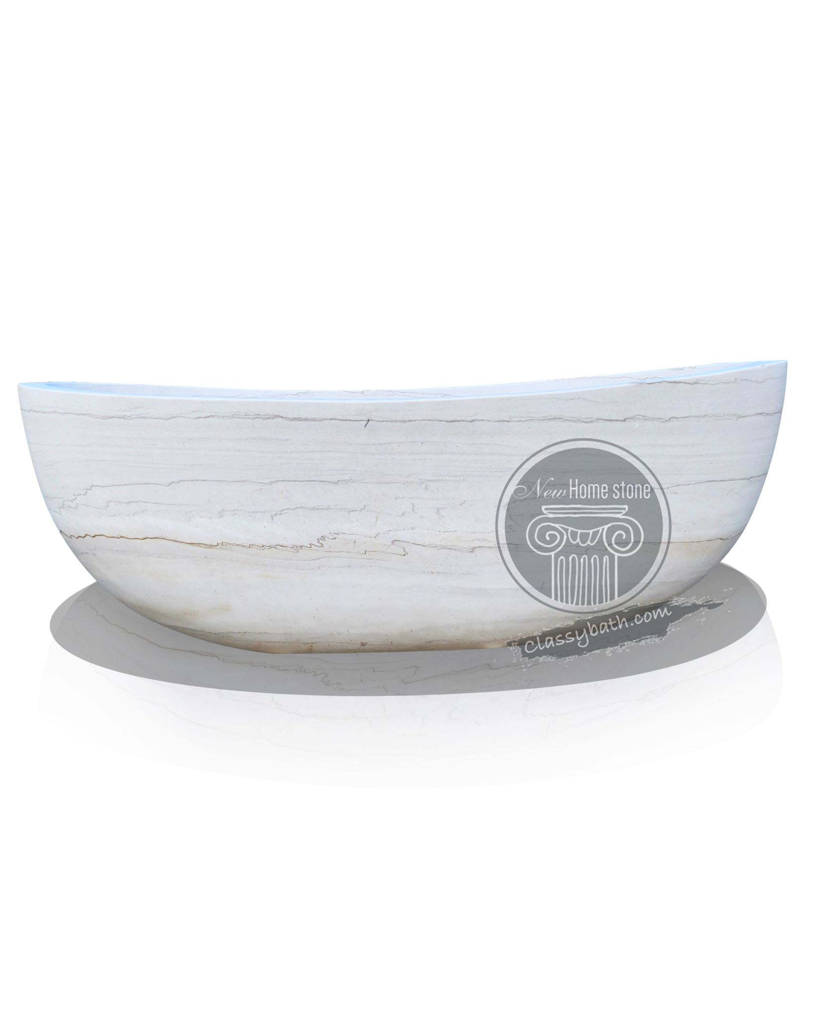 Rare Moonlight White Marble bathtub