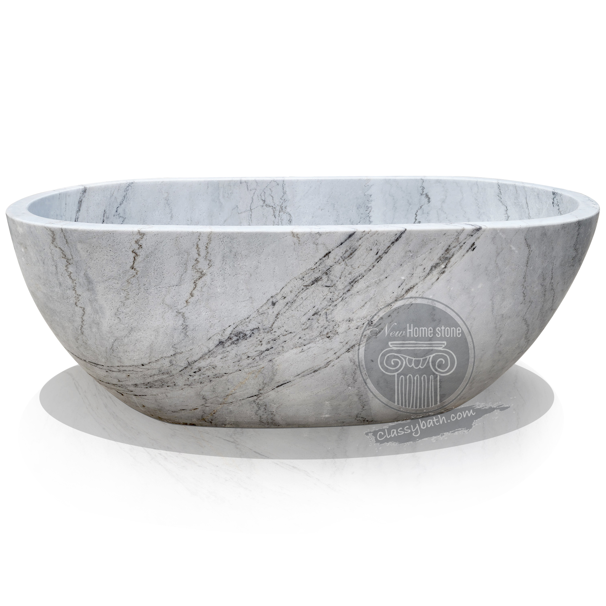Carrara marble tub