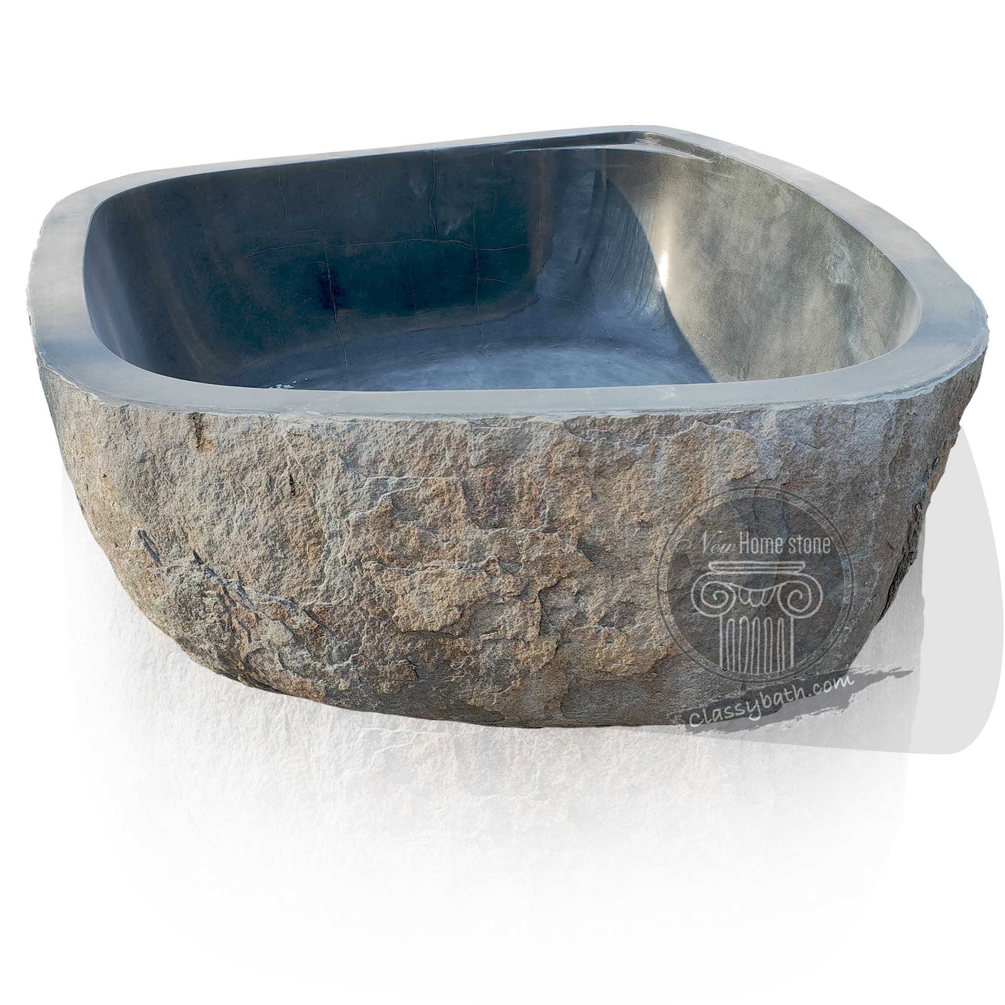 Freestanding stone tub