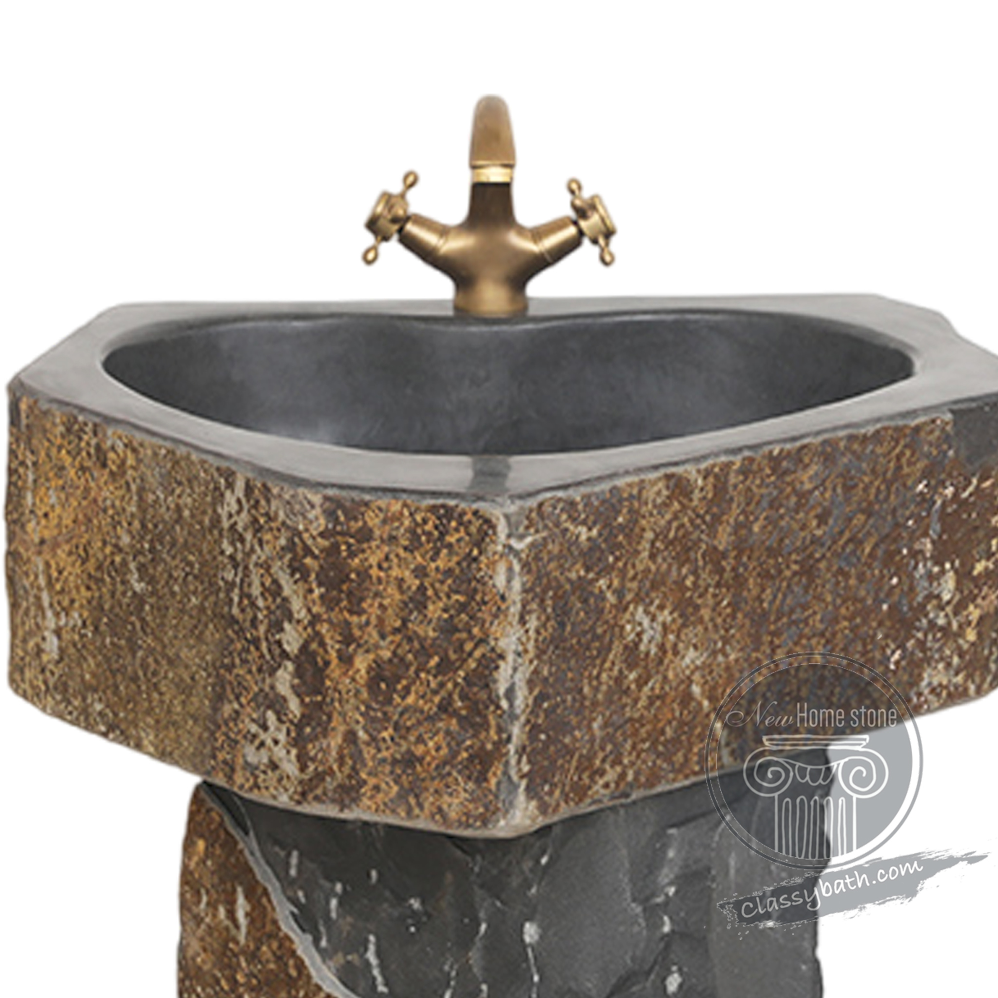 Marble sink pedestal