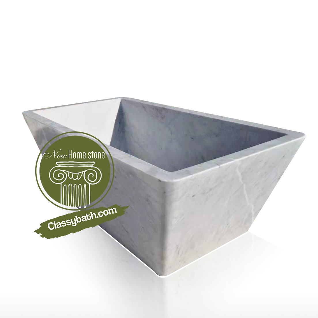 Sleight Edge Marble Stone Bathtub